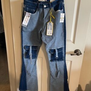 Women’s Two-Tone Blue Jeans